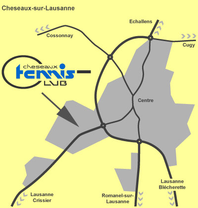 Plan d'accès TC cheseaux